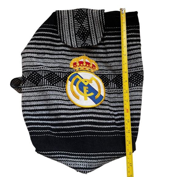 Real Madrid Embroidered Knit Woven Bag Backpack